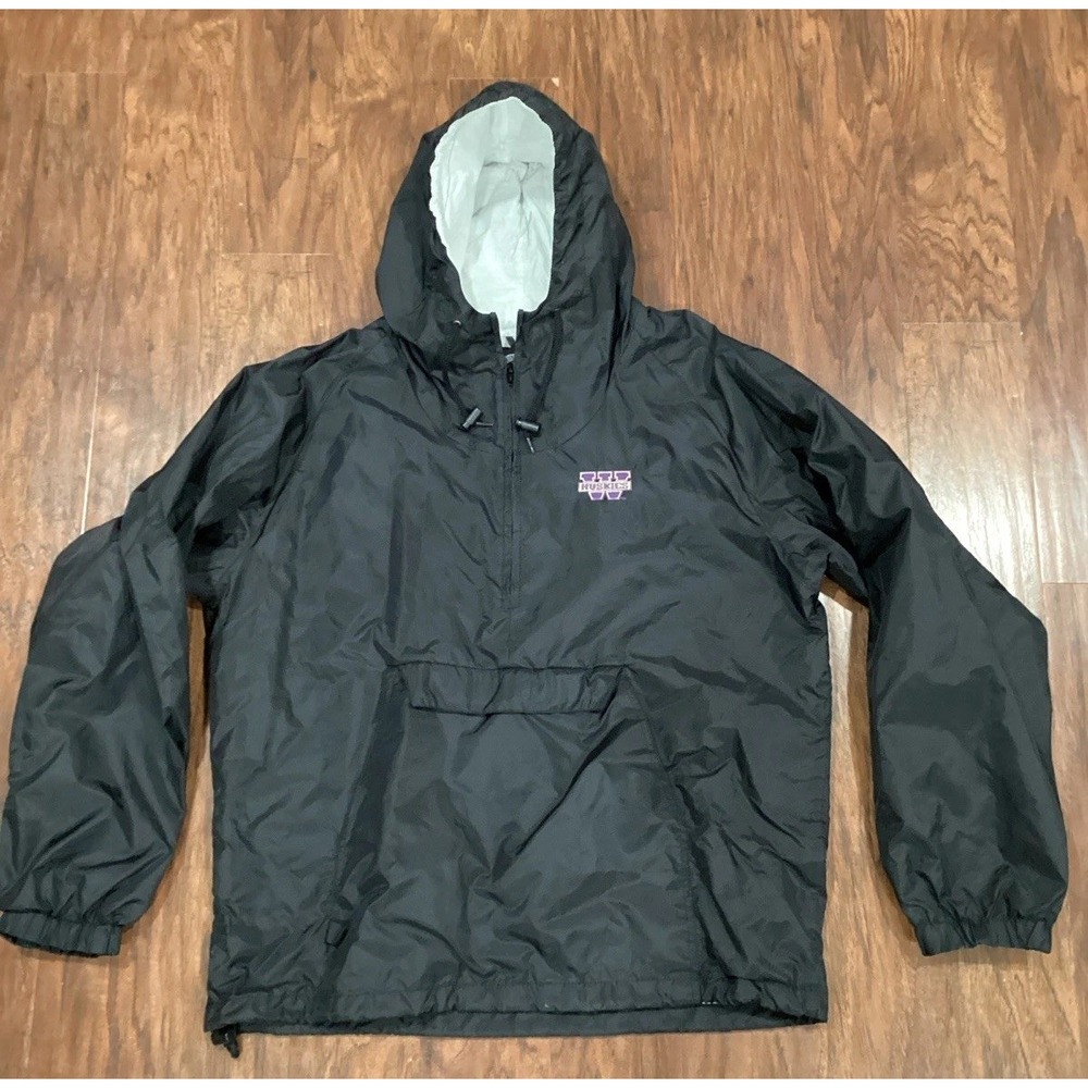 vintage washington huskies windbreaker size large